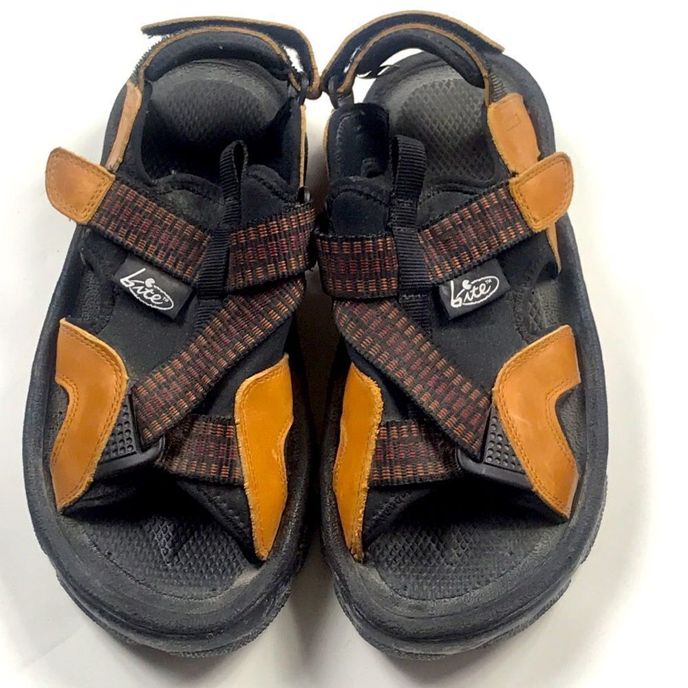 Bite Adventure /Outdoor Leather Men Golf Shoes Sandals Size M 9